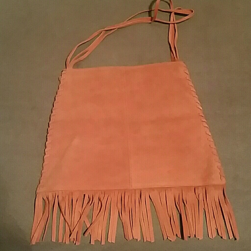 Gap orange suede bag